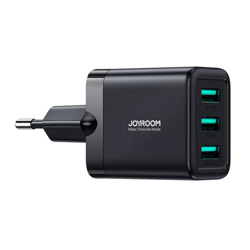 Zidni punjač Joyroom JR-TCN02, 3.4A 3xUSB (crni)