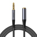 Joyroom SY-A09 AUX produžni kabel 3,5 mm mini jack ženski na 3,5 mm mini jack muški, pleteni, 1,2 m (crni) (paket od 5 komada)