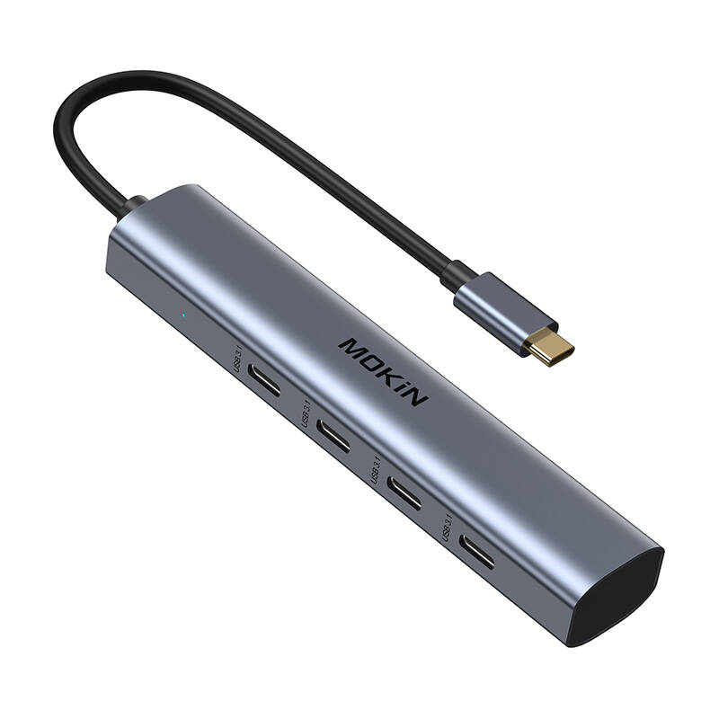 MOKiN USB-C Hub s 10 Gbps 4 USB-C priključka (srebrni)