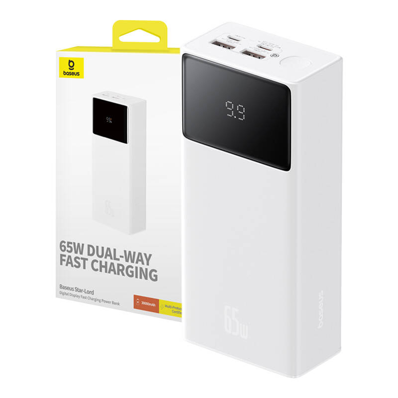 Powerbank Baseus Star-Lord 30000mAh, 65W (bijeli)