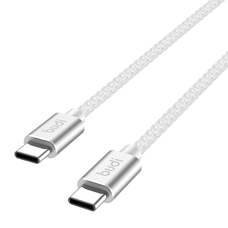 USB-C na USB-C kabel Budi 65W 1,5m (bijeli)