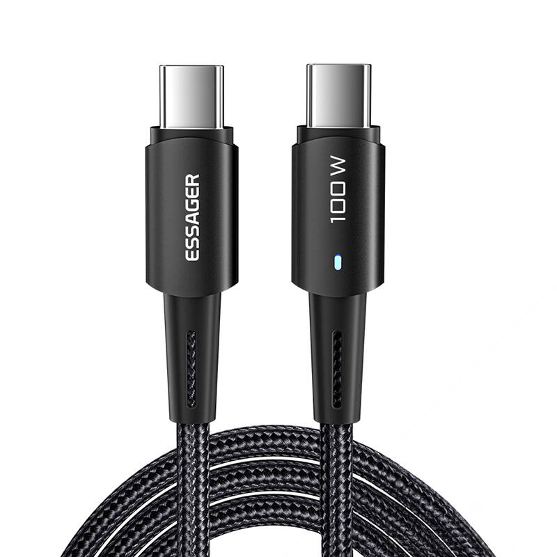 USB-C na USB-C kabel 100W Essager 1m (crni)