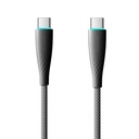 Kabel USB-C na USB-C Toocki TXCTT1- BMH01-B, 1m, PD FC 100W (crni)