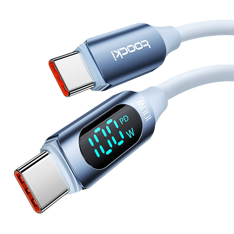 Kabel USB-C na USB-C Toocki TXCTT1- XX04-B2, 2m, FC 100W (plavi)