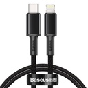Baseus pleteni kabel visoke gustoće Type-C na Lightning, PD, 20 W, 2 m (crni) (paket od 5 komada)