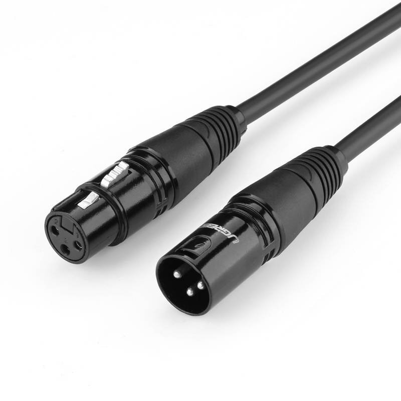 XLR ženski na XLR muški kabel UGREEN 20710B - 2m (crni)