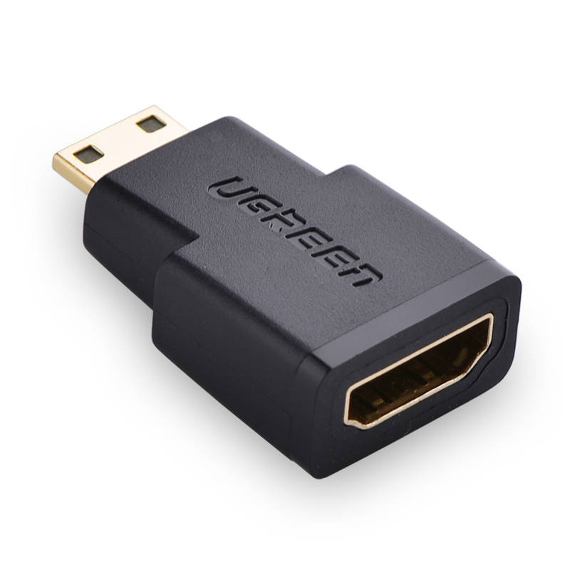 Mini HDMI - HDMI adapter UGREEN 20101 (crni) (paket od 5 komada)