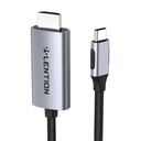 Lention CU707 USB-C do 4K60Hz HDMI 2.0 kabel, 1Gbps, 3m (sivo)