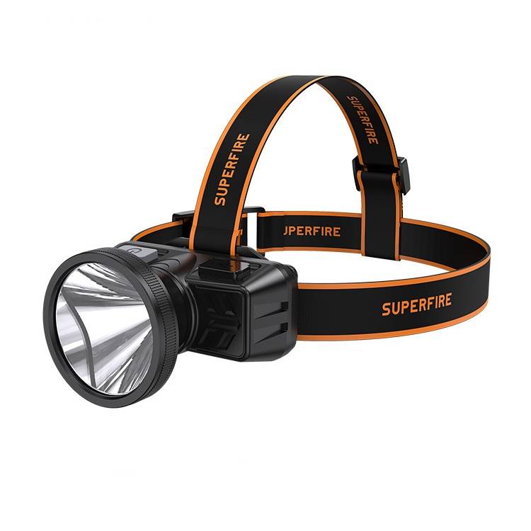 Naglavna svjetiljka Superfire HL51, 160lm, USB (paket od 5 komada)