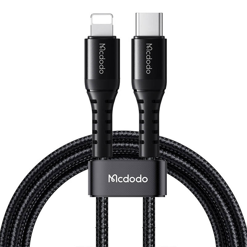 Kabel USB-C na lightning Mcdodo CA-5630, 36W, 0.2m (crni) (paket od 5 komada)