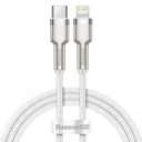 USB-C kabel za Lightning Baseus Cafule, PD, 20W, 1m (bijeli) (paket od 5 komada)