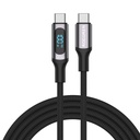 Kabel za brzo punjenje Rocoren Digital USB-C na USB-C, PD, 1m (sivo)