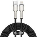 USB-C kabel za Lightning Baseus Cafule, PD, 20W, 2m (crni) (paket od 5 komada)