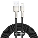 USB kabel za Lightning Baseus Cafule, 2.4A, 2m (crni) (paket od 5 komada)