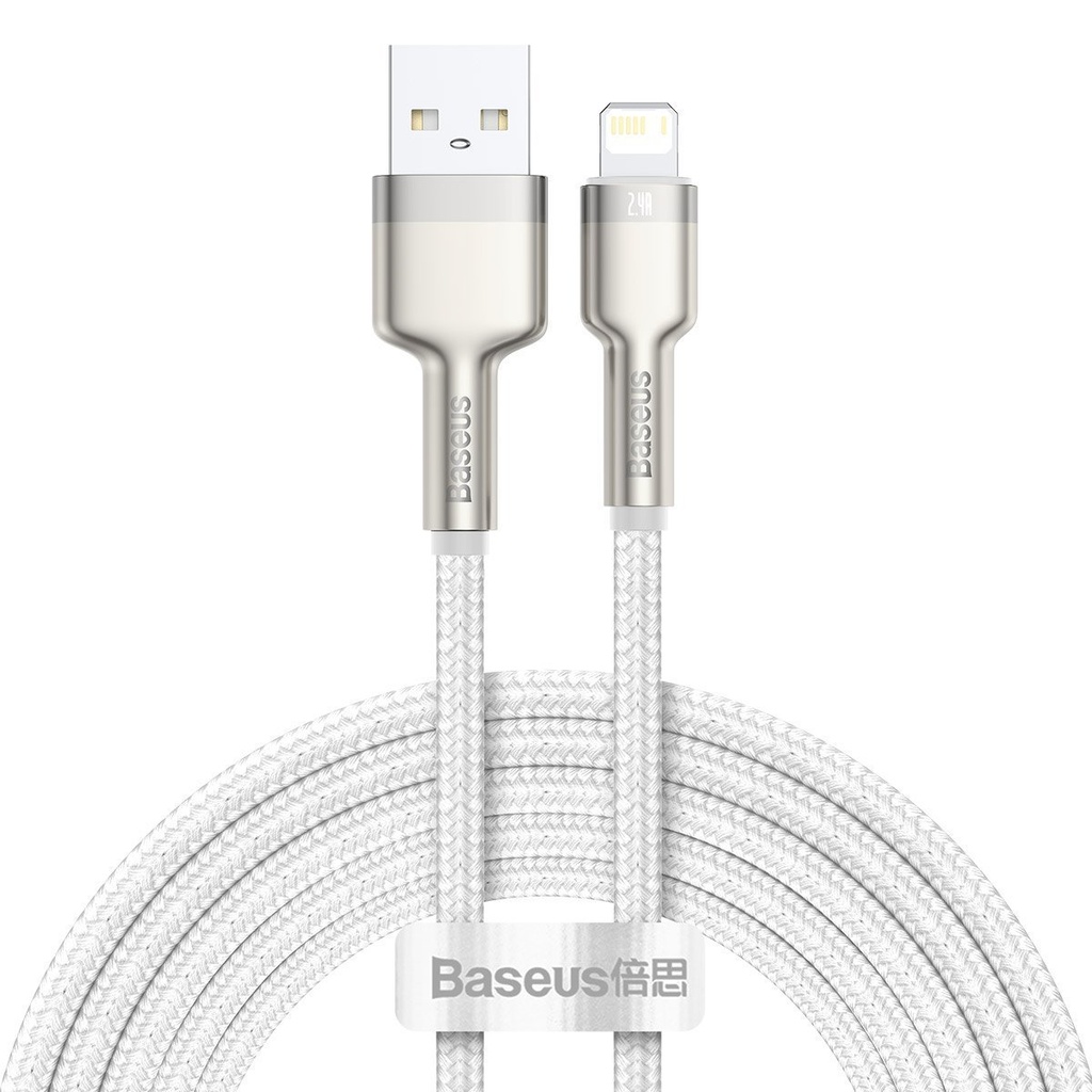 USB kabel za Lightning Baseus Cafule, 2.4A, 2m (bijeli)