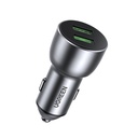 Auto punjač UGREEN QC 3.0, 2xUSB, 36W (siv)