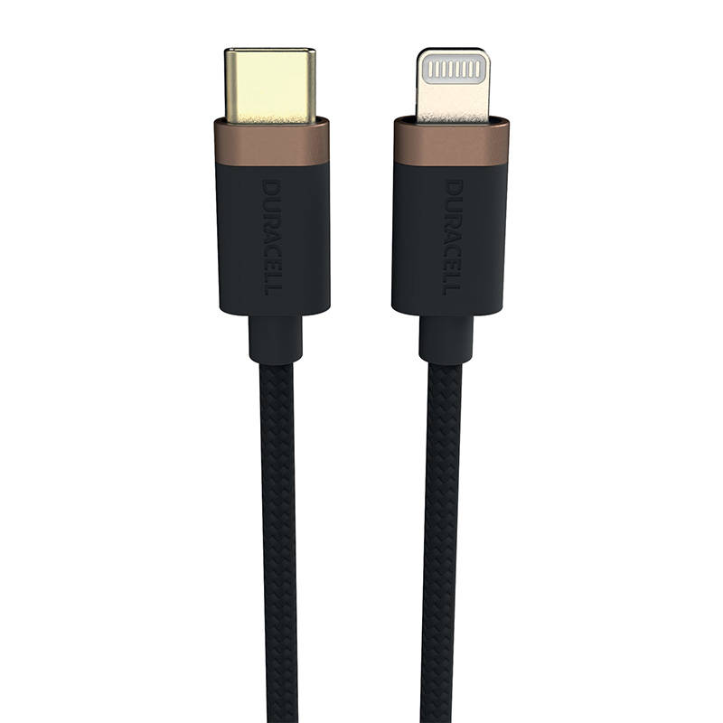 Duracell USB-C kabel za Lightning 1m (crni)