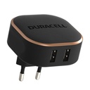 Duracell zidni punjač 2xUSB 2.4A 24W (crni)