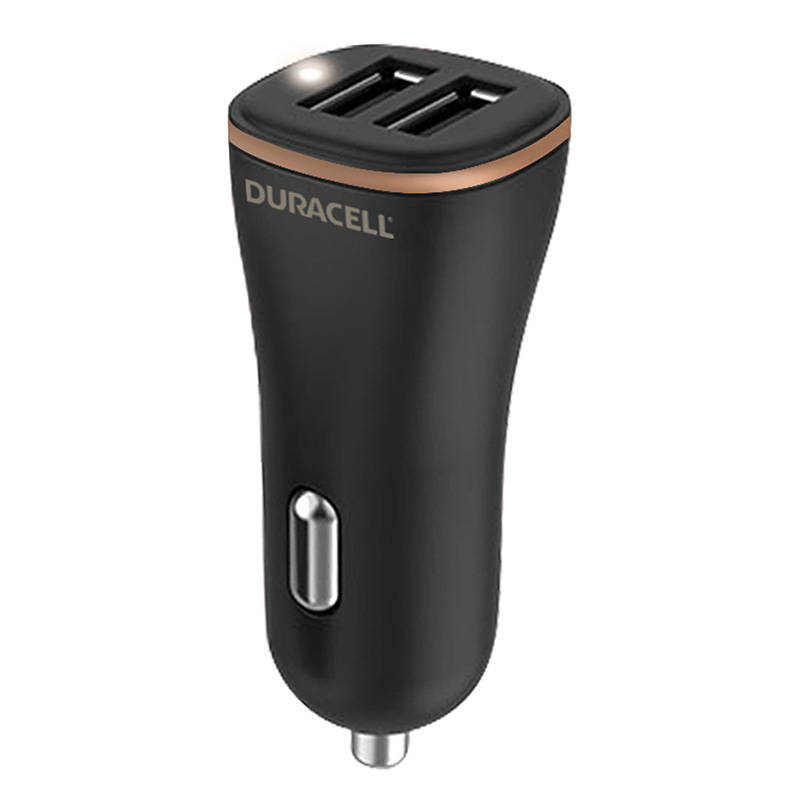 Auto punjač 2xUSB 30W Duracell (crni)