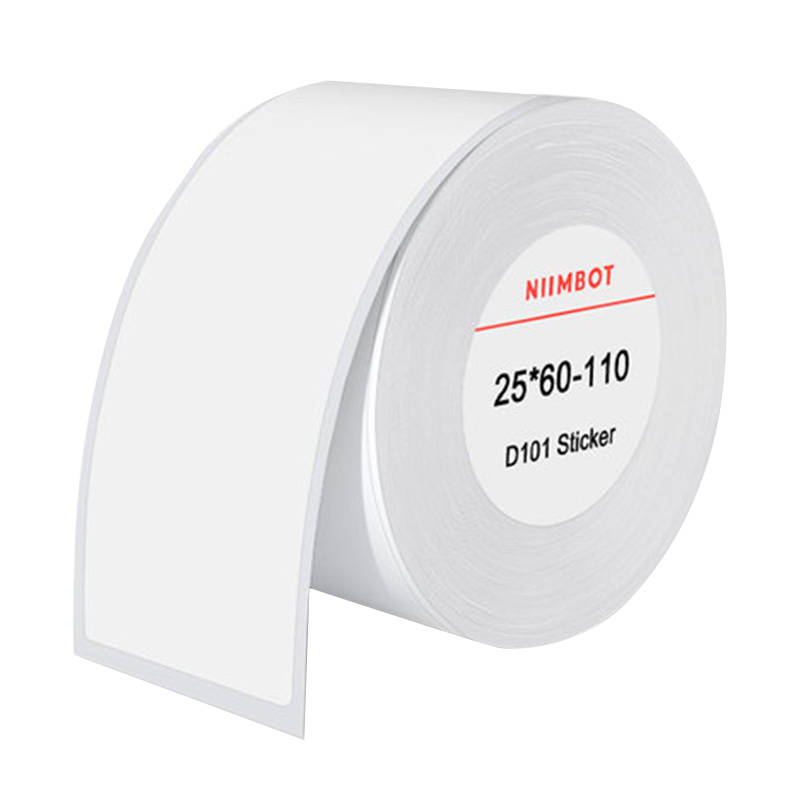 Termo naljepnice Niimbot naljepnice 25x60 mm, 110 kom (Bijele) (paket od 5 komada)
