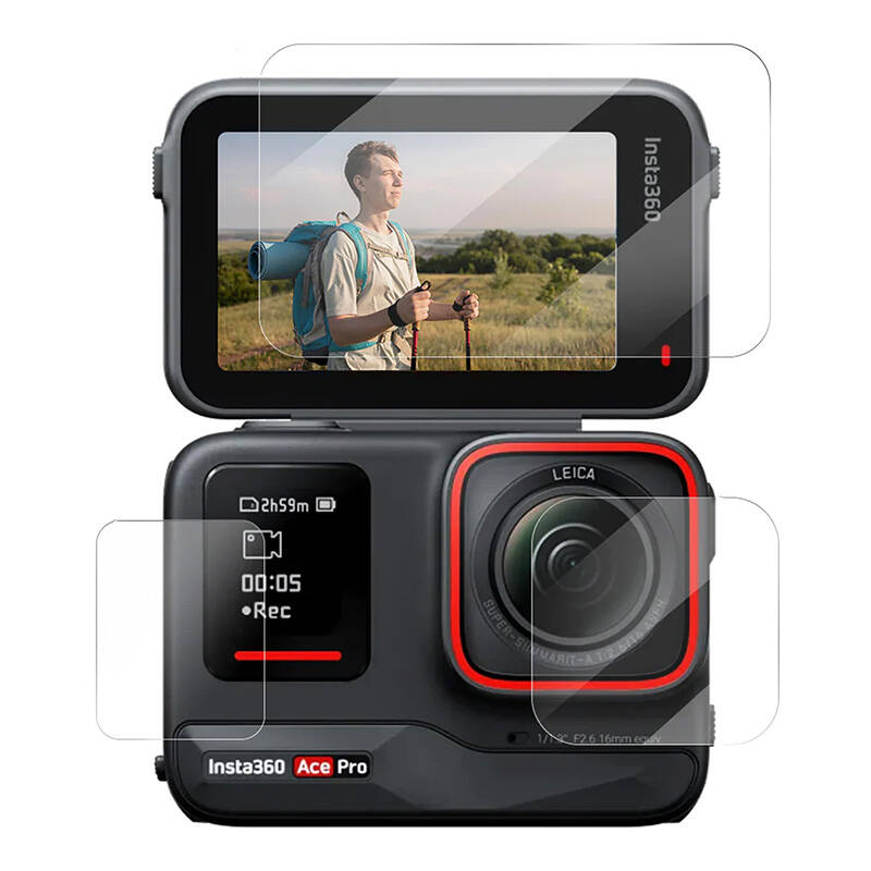Film od kaljenog stakla TELESIN za Insta360 Ace Pro (paket od 5 komada)
