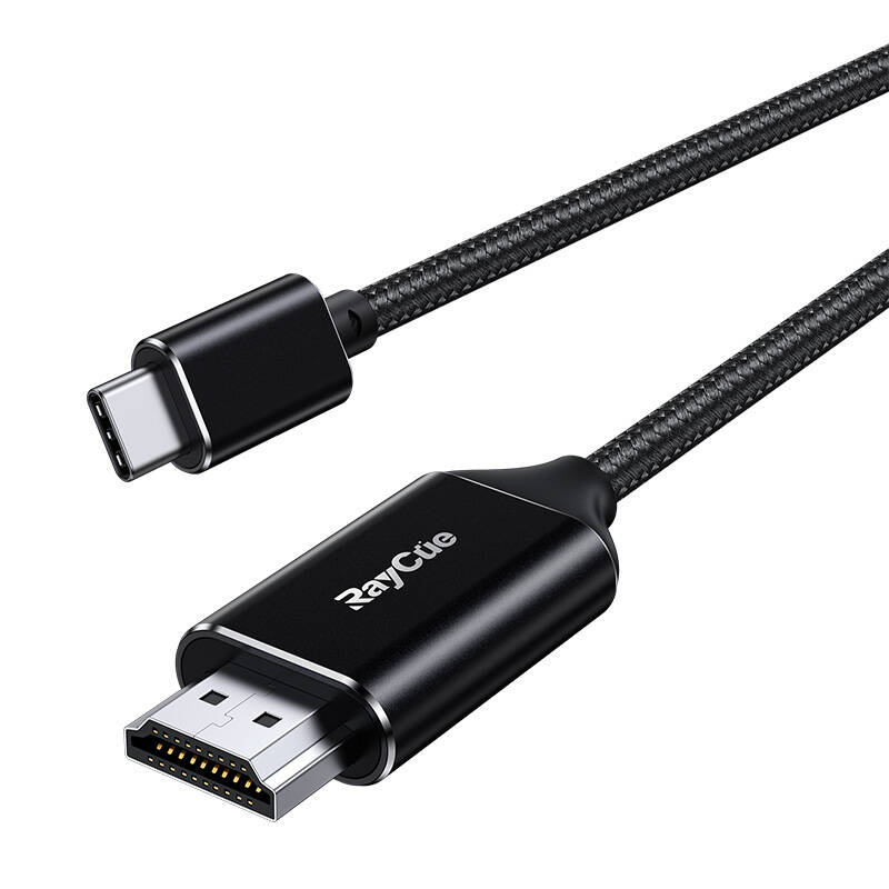 USB-C na HDMI 2.1 4k60Hz RayCue kabel, 2m (crni)