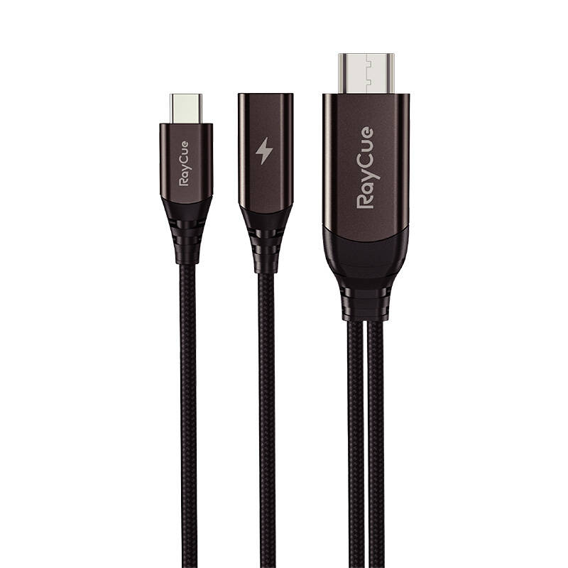 USB-C na HDMI 2.1 4k30Hz RayCue kabel, 2m (crni)