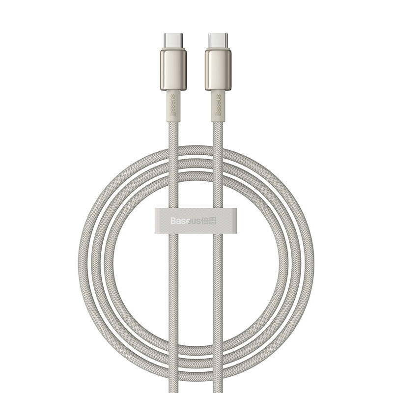 Kabel USB-C do USB-C Baseus Tungsten Gold, 100 W, 1 m (złoty) (paket od 5 komada)