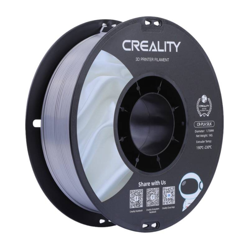 CR-Silk PLA filament Creality (srebrna)