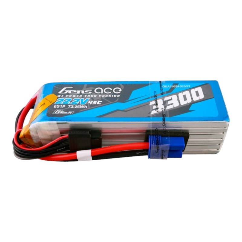 Gens ace G-Tech 3300mAh 22.2V 45C 6S1P Lipo baterija s EC5 utikačem