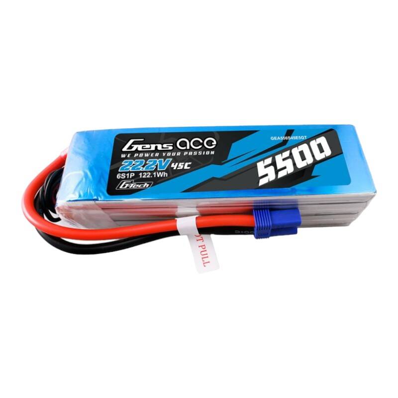 Gens ace G-Tech 5500mAh Lipo 22.2V 45C 6S1P model helikopterskih baterija