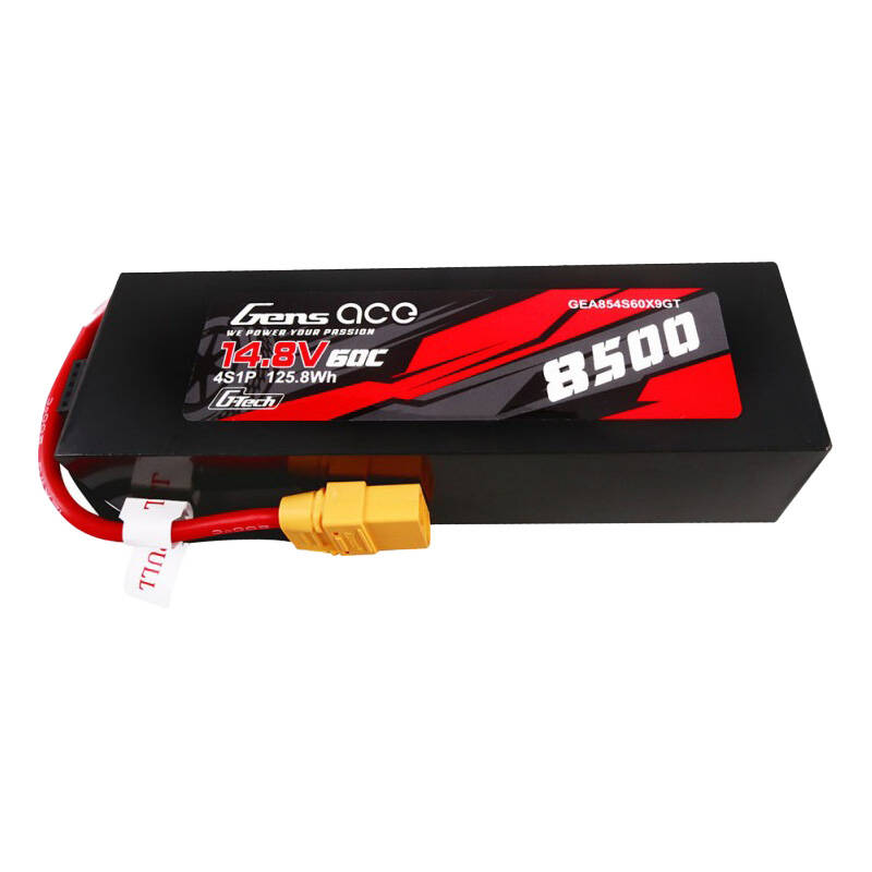 Gens ace G-Tech 8500mAh 14.8V 60C 4S1P Lipo baterija Kućište od PC materijala s XT90 utikačem