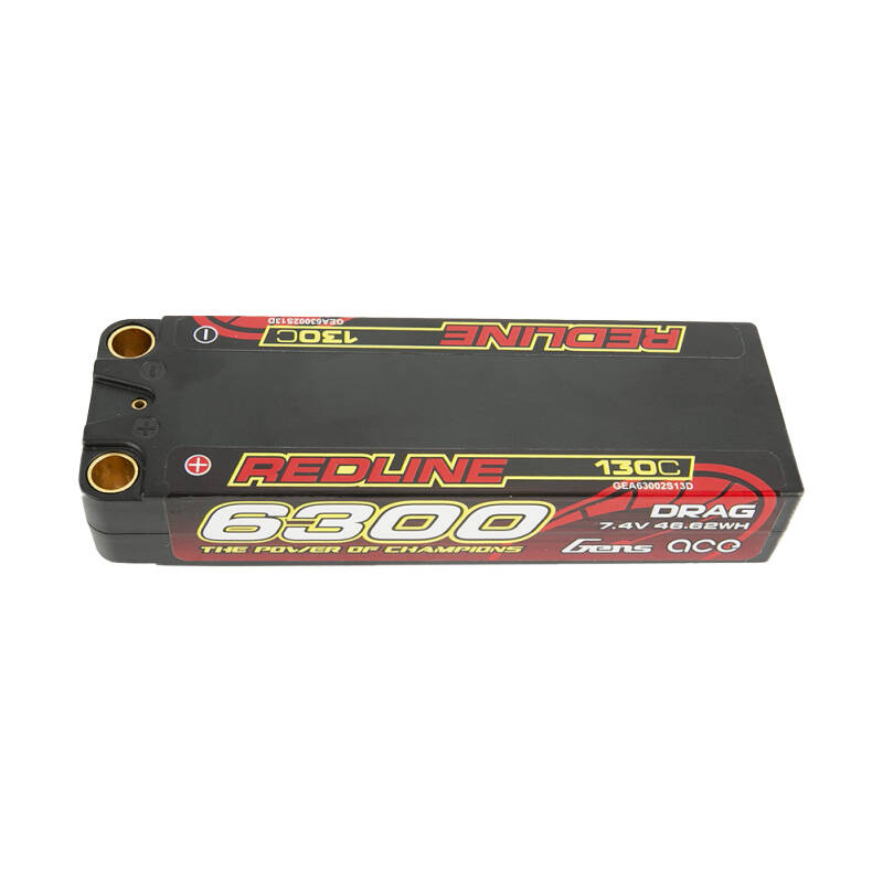 Gens ace Redline Series 6300mAh 7.4V 130C 2S2P HardCase 70# LiPo baterija