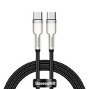Kabel USB-C na USB-C Baseus Cafule, 100W, 1m (crni) (paket od 5 komada)