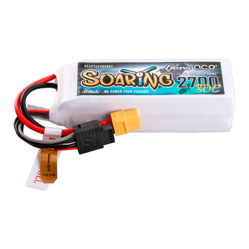 Gens ace G-Tech Soaring 2700mAh 14.8V 30C 4S1P LiPo XT60