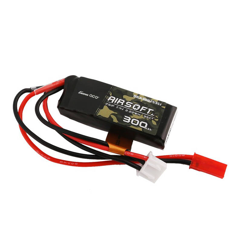 Gens ace 25C 3000 mAh 2S2P 7,4 V Saddle Airsoft Gun Lipo baterija s Mini Deans(T) utikačem