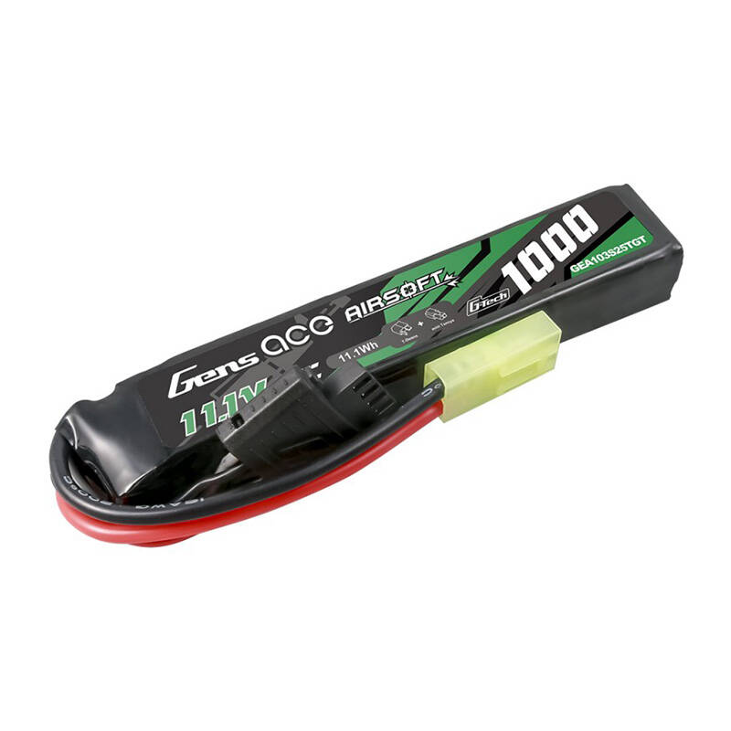 Gens ace G-Tech 25C 1000mAh 3S1P 11.1V Airsoft Gun Lipo baterija s Tamiyom