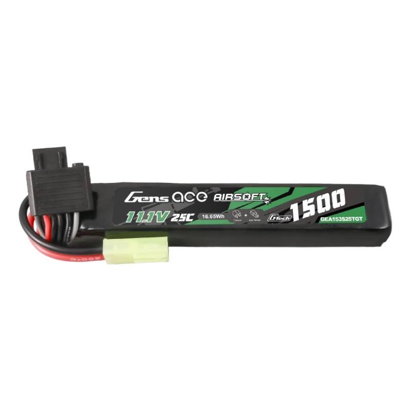 Gens ace G-Tech 25C 1500mAh 3S1P 11.1V Airsoft Gun Lipo baterija s Tamiyom