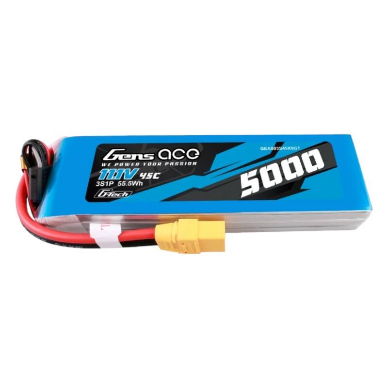 Gens ace G-Tech 5000mAh 11.1V 45C 3S1P lipo baterija s XT90 utikačem