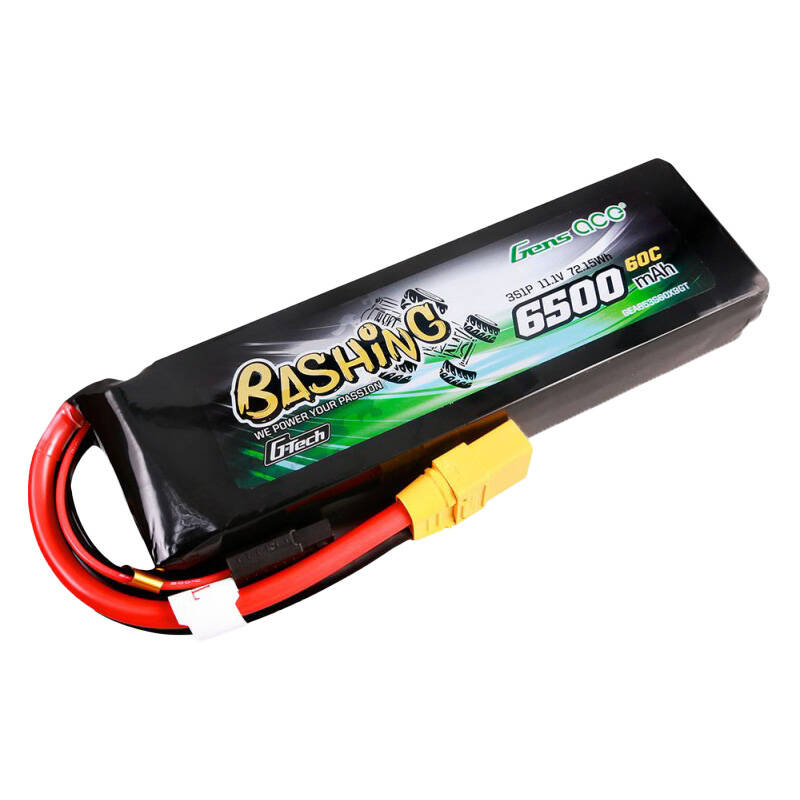 Gens ace G-Tech 6500 mAh 11.1 V 60C 3S1P Lipo baterija sa serijom XT90-Bashing