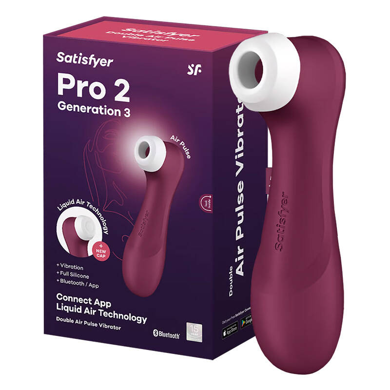 Masažer za klitor s aplikacijom Satisfyer Pro 2 Generation 3 (crveni)