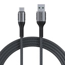 USB-A 3.1 na USB-C Kabel za brzo punjenje Lention CB-ACE-6A1M, 6A, 10Gbps, 1m (crni)