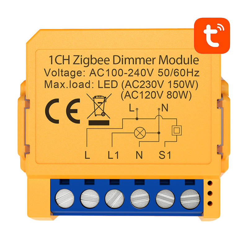 Prekidač pametne utičnice ZigBee Avatto ZDMS16-2 TUYA