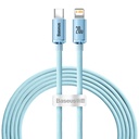 Baseus Crystal Shine USB-C na IP kabel, 20W, 2m (plavi) (paket od 5 komada)