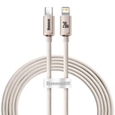Baseus Crystal Shine USB-C na IP kabel, 20W, 2m (roza) (paket od 5 komada)