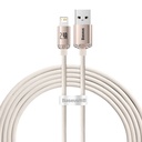 Baseus Crystal Shine USB kabel za iP, 2.4A, 2m (ružičasti) (paket od 5 komada)
