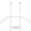 Baseus Superior USB4 USB-C na USB-C kabel, 240W, 1m (bijeli)