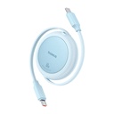 Baseus Free2Pull Mini USB-C na USB-C 60W USB kabel, 1m (plavi) (paket od 5 komada)