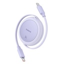 Baseus Free2Pull Mini USB-C na USB-C 60 W USB kabel, 1 m (ljubičasti)