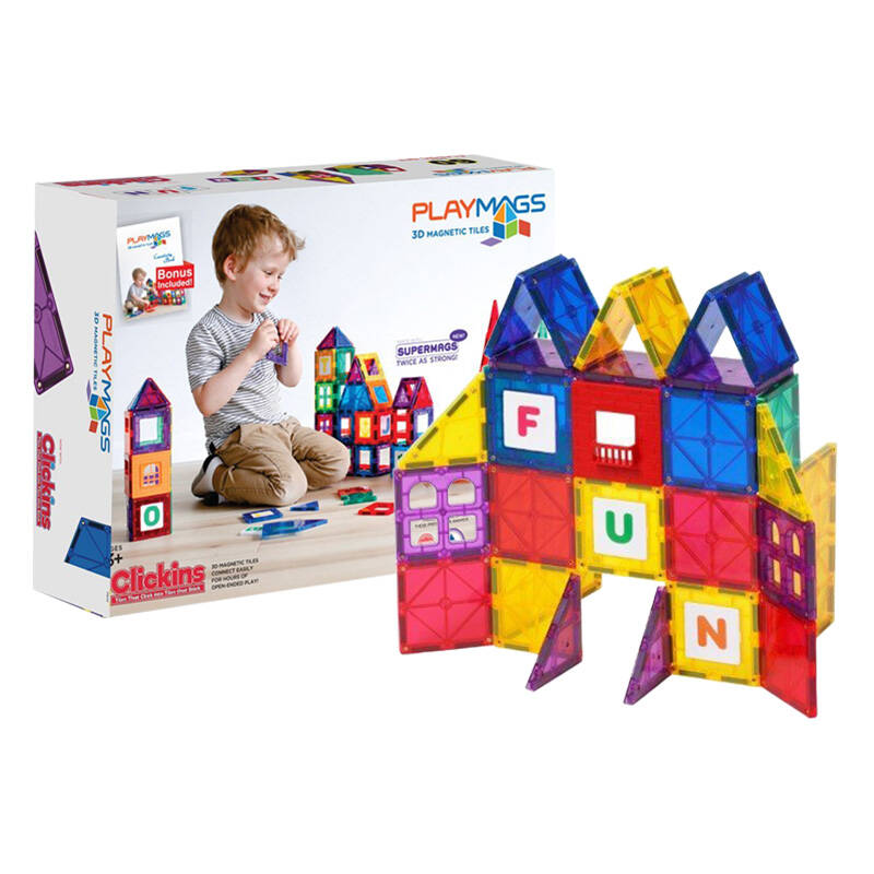 Magnetske pločice 3D Playmags 158 - set od 60 kom